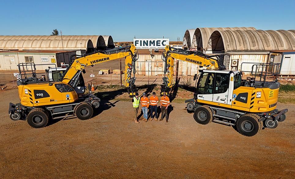 Finmec Expands Rail Capability with Liebherr A 922 Rail Litronic in Port Hedland