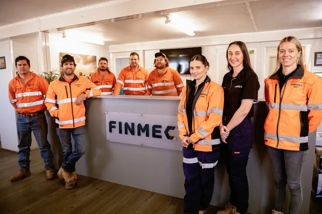 Finmec team smiling for a photo
