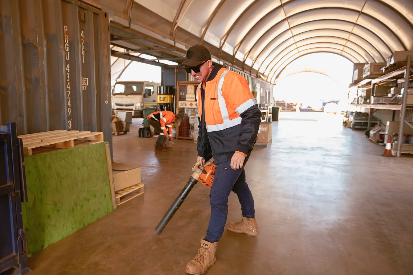 Cleaning out the Finmec workshop