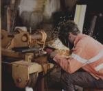 Finmec employee welding